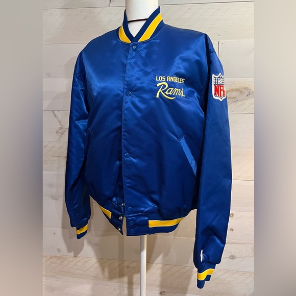 LA Rams Vintage Los Angeles Rams Starter Jacket 90s NFL Satin Bomber. EUC - Picture 1 of 8